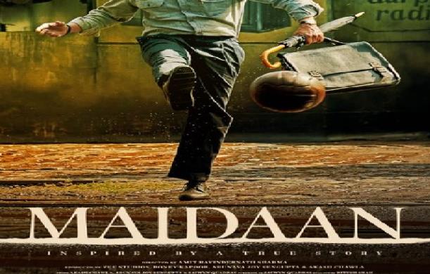 बॉलीवुड :अजय देवगन ने ट्वीट कर  फिल्म 'मैदान' की नई रिल...